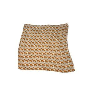 Beautiful Large MilkBarn Fox Muslin Security Blanket Lovey Gray Excellent Condit